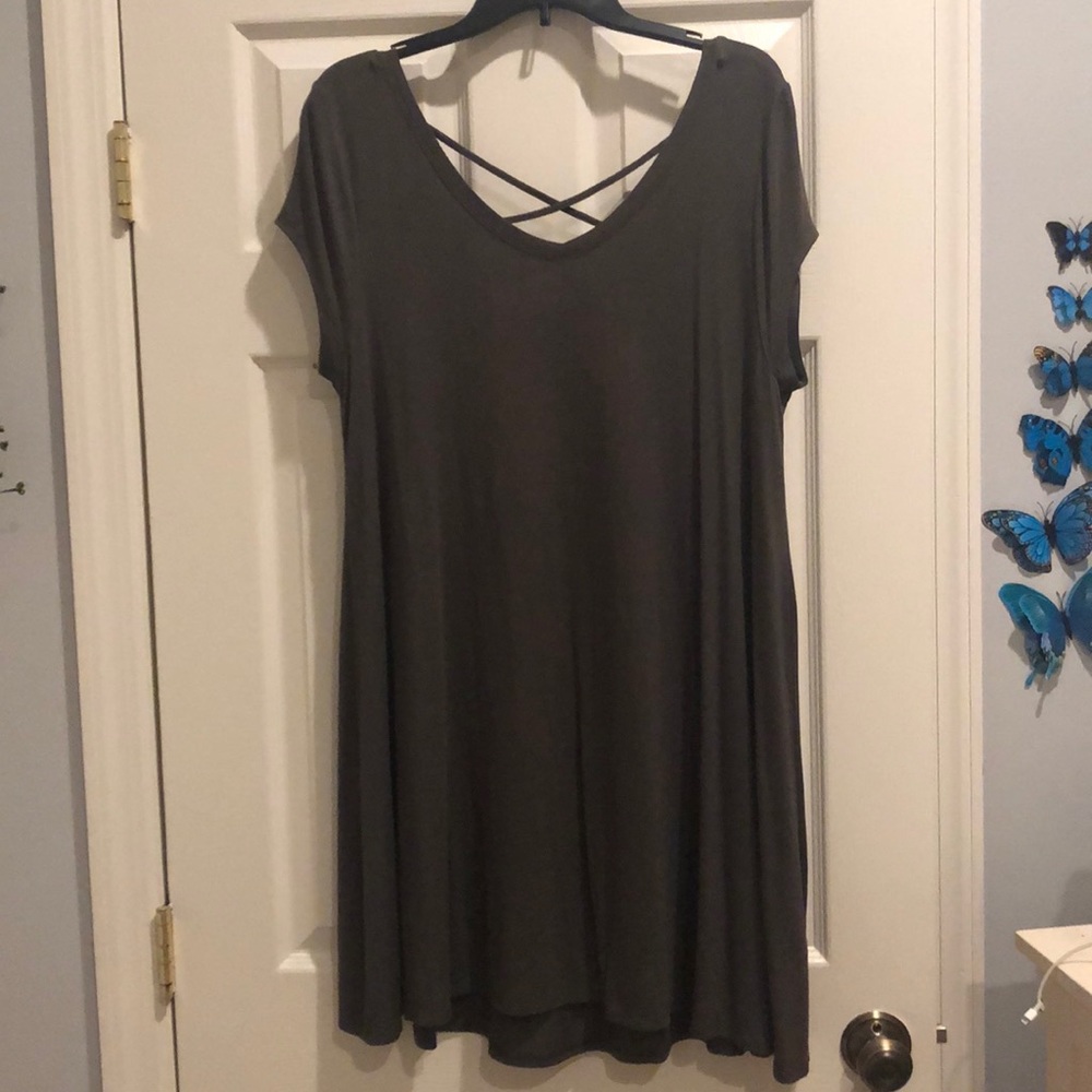 Forest Green Flowy Dress